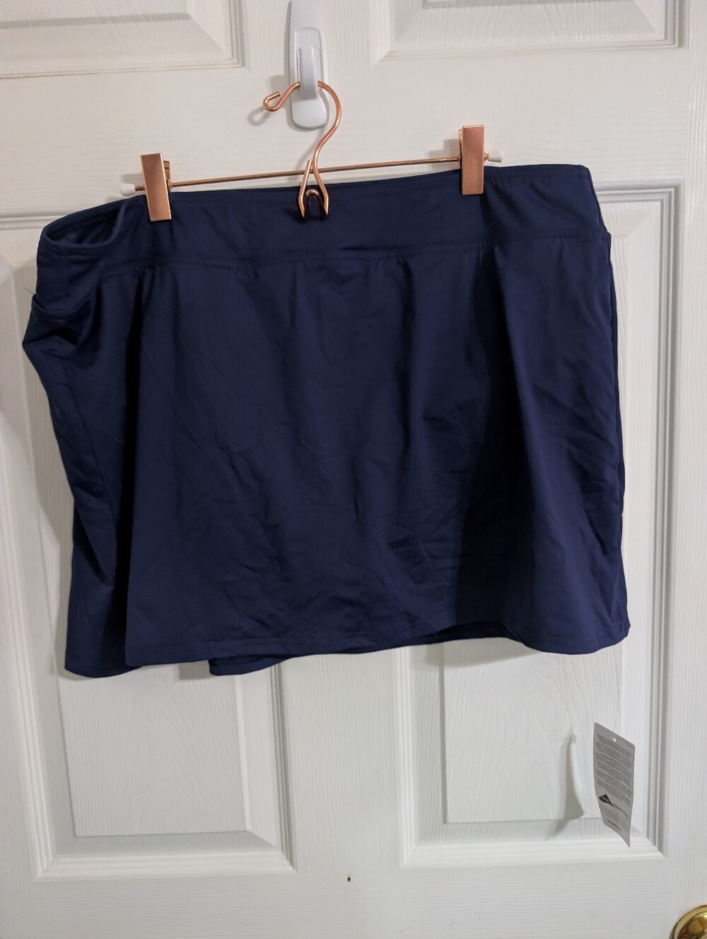 New Lands End Womens Swim Skirt Navy Blue Bathing Suit Size 16 NWT